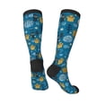 thumbnail image 4 of Bingfone Compression Socks For Women And Men Long Socks For Running Athletic Cycling Nurse-Cute Colorful Owls And Trees, 4 of 9