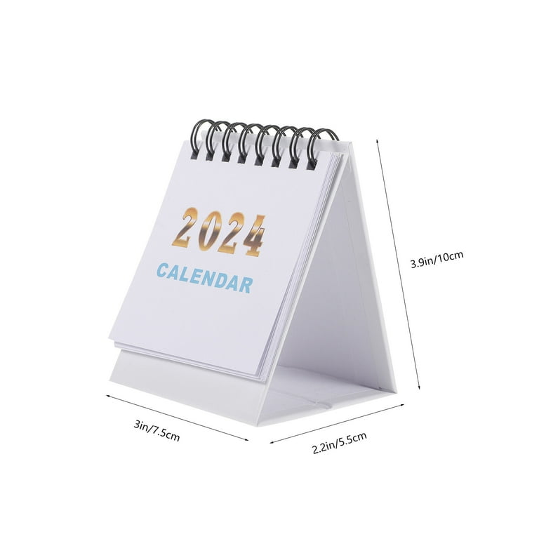 1 Book of Free Standing Calendar 2024 Desktop Calendar Desktop Calendar  Desk Calendar for Office - Walmart.com
