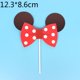 thumbnail image 1 of Disney Cartoon Donald Duck Mickey Mouse Minnie Mouse Action Figure Model Toy Cake Decoration Cute Doll Children's Christmas Gift Gao Jinjia LED, 1 of 2
