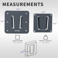 thumbnail image 3 of Set de soportes para TV RV VIVO MOUNT-VWRV1-3 para pantallas de hasta 43 pulgadas, 3 of 9