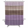 thumbnail image 2 of Vintage Wood Grain Shower Curtain for Bathroom Decor, Brown Light Purple Grain Farmhouse Waterproof Fabric Shower Curtain, 72"x84" Set with 12 Hooks, 2 of 9