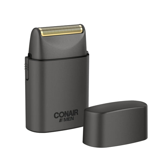 Afeitadora facial de láminas Conair Men | Recortadora facial para hombre | Hipoalergénica e inalámbrica | Portátil, con batería para viajes