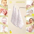 thumbnail image 2 of Coolnut Cartoon White Bear Baby Muslin Washcloths Face Towel, Cloud Pink Star Burp Cloths Cotton Wipes 5 PCS Infant Wash Cloth for Newborn Boys Girls 12x12 inches, 2 of 6