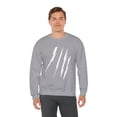 thumbnail image 6 of Effete Feline Claw Marks Scratch Unisex Heavy Blend™ Crewneck Sweatshirt, 6 of 11