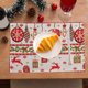thumbnail image 5 of Manteles Individuales Navideños Fiudx para Mesa de Comedor 16,56 x 13,38 Pulgadas, 5 of 6