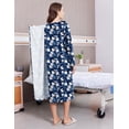 thumbnail image 4 of Pinspark Hospital Gowns for Women Post Shoulder Surgery Open Back Adaptive clothing lounge dress for Patients&Seniors Nightgown, 4 of 6