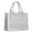 White Geometric Diamond-1, variant on Large Capacity Tote Bag,White Geometric Diamond Chevron Pattern Handbag Fashion Luxury Tote Bag,15.7"x13"x 5.1" Inches,Laptop Compatible