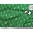 thumbnail image 3 of Soimoi Green Cotton Voile Fabric Rose Leaves Print Sewing Fabric Yard 42 Inch Wide, 3 of 3