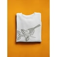 thumbnail image 2 of Bird Sitting On A Branch Sweatshirt Women -Image by Shutterstock, Female Small, 2 of 4