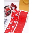 thumbnail image 3 of Cintas para el día de Navidad, cinta de grogrén/satén impresa para lazo de adornos para manualidades, 10 yardas, 72804, 3 of 4