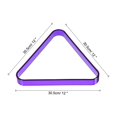 thumbnail image 2 of Uxcell Plastic Pool Triangle Rack Billiard 8 Ball Racks Pool Table Accessory, Purple, 2 of 6