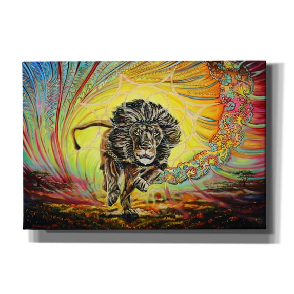 Epic Graffiti 'Strenth And Honor' by Jan Kasparec, Canvas Wall Art, 26"x18"
