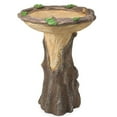 thumbnail image 4 of DPTALR Beautiful Sunflower Bird Bath Brown Pedestal Handmade For Outdoor, 4 of 9