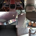 thumbnail image 3 of Black red line 100*155cm Faux Leather Foam Fabric Diamond Quilted Auto Headliner Upholstery US, 3 of 4