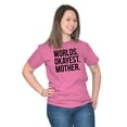 thumbnail image 4 of Worlds Okayest Mom Funny Mothers Day Women's Plus Size Graphic Tee Brisco Brands 2X, 4 of 5