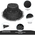 thumbnail image 4 of Jean Bucket Hats for Women,Girls Denim Every Day Hat,Frayed Bucket Hat,Trendy Outdoor Summer Hat(Blue/Black), 4 of 7