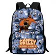 thumbnail image 2 of Mochilas para niños GRIZZY AND THE LEMMINGS, regalo de cumpleaños para estudiantes, mochilas escolares para niños, mochilas duraderas de gran capacidad para acampar, 2 of 4