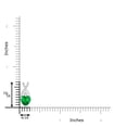thumbnail image 3 of ANGARA Natural Solitaire Heart Emerald Pendant with Twisted Diamond Bale in 925 Sterling Silver for Women (Size-6mm) | May Birthstone, Anniversary, Jewelry Gift for Women | Natural Emerald Necklace, 3 of 10