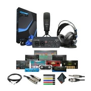 PreSonus AudioBox 96 25th Anniversary Studio Recording Bundle with Studio One Artist DAW Music Production Software Bundle With Accessories