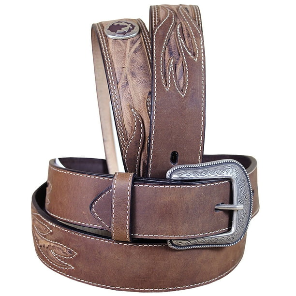3d Belt Brown Mens Fashion Concho Leather Removable - Leather Belts For Mens With Removable Buckles 3d Belt Brown Mens Fashion Concho Leather Removable - Leather Belts For Mens With Removable Buckles