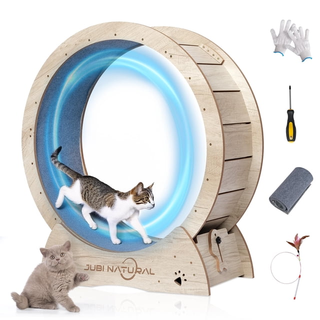 Rueda de ejercicio para gatos JubiNatural Cat, pérdida de peso, 33,9 cm