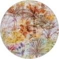 thumbnail image 2 of Addison Rugs Dream Shag Premium Machine Washable Transitional Palms Multi Round Rug, 8' x 8', 2 of 8