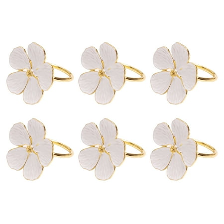

6pcs Napkin Ring Daily Homes Gifts For Wedding Dinner Tables Elegant Ornament