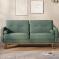 thumbnail image 4 of Mid Century Modern Loveseat with Deep Seat - Upholstered Couch for Living Room, Bedroom, Office, Green, 4 of 5