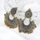 thumbnail image 3 of JAVRICK Metal Tassel Jhumka Indian Ethnic Bollywood Dangle Earrings Fashion Jewelry Practical and Professional, 3 of 4