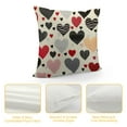 thumbnail image 4 of Nawypu  Valentine's Day Black Heart Throw Pillow Cover,Anniversary Wedding Cushion Case Decoration for Sofa Couch, 4 of 5