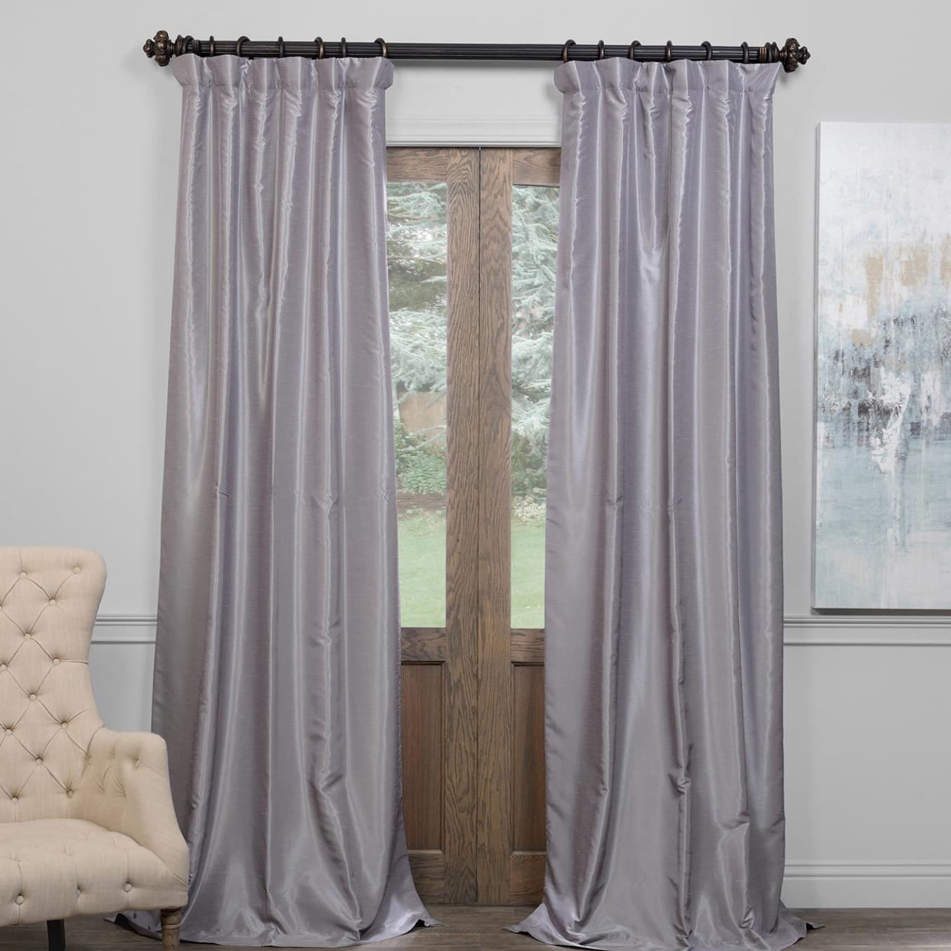 Exclusive Fabrics True Blackout Vintage Textured Faux Dupioni Silk Curtain Panel Walmartcom Walmartcom Exclusive Fabrics True Blackout Vintage Textured Faux Dupioni Silk Curtain Panel Walmartcom Walmartcom