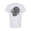 thumbnail image 1 of Decorative Lion Head  T-Shirt Men -Image by Shutterstock, Male Large, 1 of 2