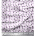 thumbnail image 1 of Soimoi Purple Georgette Viscose Fabric Uneven Dot Brush Stroke Fabric Prints By Yard 42 Inch Wide, 1 of 3