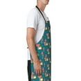 thumbnail image 3 of Naloa Frog and Mushrooms Apron Kitchen Aprons with Pockets for Women Men Chef, 3 of 8