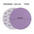 thumbnail image 2 of Unique Bargains 5 Pack 6-Inch Purple Sanding Discs 1500 Grits Hook & Loop Professional Aluminum Oxide Sandpaper, 2 of 6