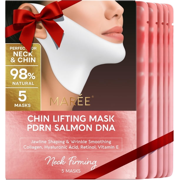 Mascarilla de Lifting Facial MAREE V Line con ADN de Salmón PDRN para Mujeres