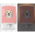 thumbnail image 2 of Caroline's Treasures BB1205CNL Checkerboard Pink Golden Retriever Ceramic Night Light, 6x4x3", multicolor, 2 of 2