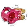 thumbnail image 3 of Mosiee Mountain Bike Riser Aluminum Alloy Short Stem Colorful Two-Color Handlebar Stem, 3 of 8