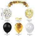 thumbnail image 1 of 100pcs Globos Metálicos Cromados y Globos de Confeti Globos de Fiesta de Látex de 12 Pulga PPXMEEUDC PPXMEEUDC, 1 of 2