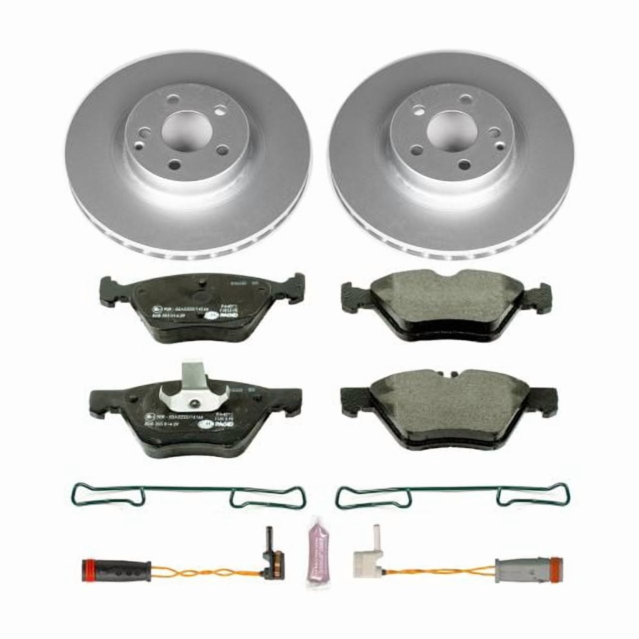 Power Stop Front Euro-Stop ECE-R90 Certified Brake Pad and Rotor Kit ESK5168
