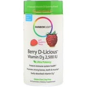 Rainbow Light Berry-D-Licious Vitamin D3 Juicy Raspberry -- 2500 Iu - 50 Gummies