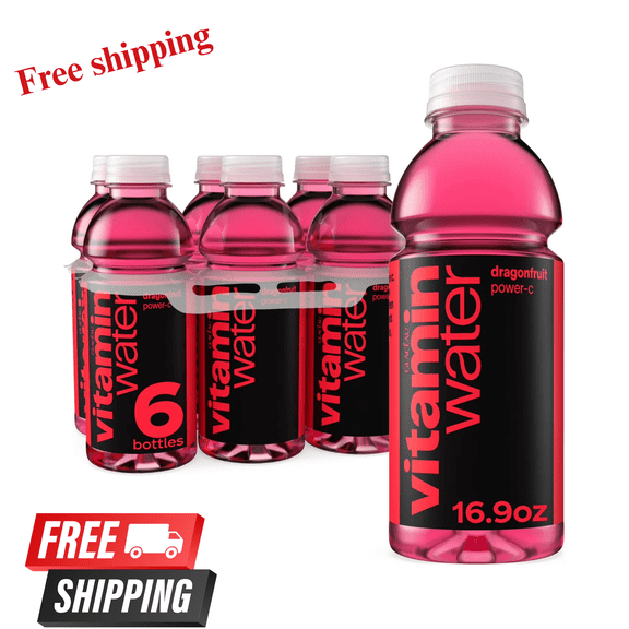 vitaminwater Power-C Dragonfruit Flavored Water Beverage, 16.9 fl oz, 6 Pack Bot