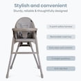 thumbnail image 3 of Dream On Me Chomper Champ 2-in-1 Highchair, Cloud Gray, 3 of 9