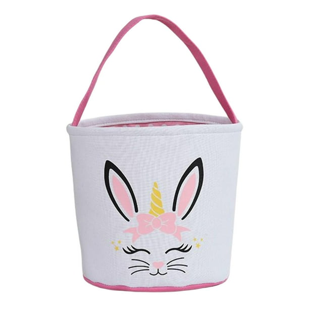 Bolsa De Almacenamiento Gloria Cubo Festival De Pascua Decoración reutilizable con lentejuelas y cola De Conejo