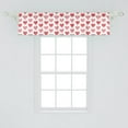 thumbnail image 2 of Ambesonne Hearts Valance Pack of 2, Shapes in Dots Love Theme, 54"X12", Blush Pastel Pink, 2 of 2