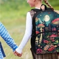 thumbnail image 4 of Yuyamidu Mushroom Backpack and Lunch Bag Set of 4 Flower Book Bag for Girls Primary School Bookbag for Kids 8-12 Children Lunch Bag Pencil Case Water Bottle Bag 5th Grade Student Schoolbag, 4 of 7