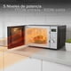 thumbnail image 5 of White Westinghouse  Horno de Microondas 0.9 pies  Modelo WWCMV092533WECR  Display LED  Perilla de control electrónico Botones para programas-60min cocción Plato Giratorio  Descongelado, 5 of 7