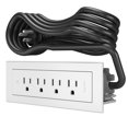 thumbnail image 1 of Legrand Rd4r Wiremold 15 Ampere 7" Long Tamper Resistant Furniture Power Strip - White, 1 of 7