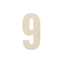 Good Wood By Leisure Arts Letter 13" No 9, Wooden Letters, Wood Letters, Wooden Letters Wall Decor, Large Letters 13 Inch, Small For Crafts