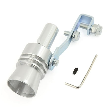 Universal Exhaust Muffler Pipe Whistle Turbo Sound Simulator Kits Silver Tone (Best Muffler Repair Kit)